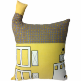 Yellow color house cushion